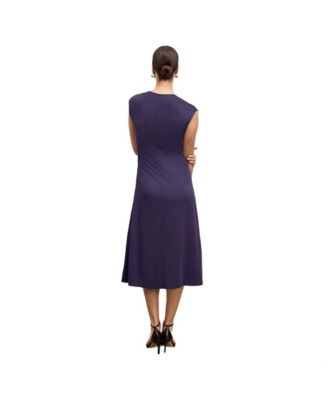 Women's Marina Ruched Organic Jersey Pima Cotton dress