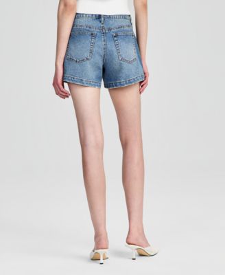 Women's Faux-Pearl Embellished Jean Shorts, Macy's Exclusive