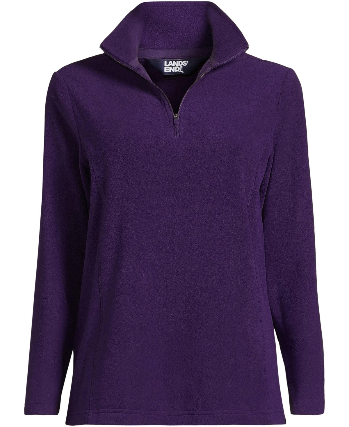Lands' End Women's Thermacheck 100 Fleece Quarter Zip Pullover Top