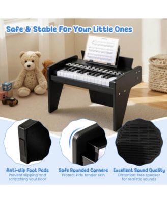 25 Keys Digital Piano with Music Stand,Teaching Mode,Lighted Keys, Adjustable Speed