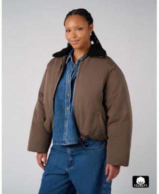 Women's Fur Collar Balloon Jacket