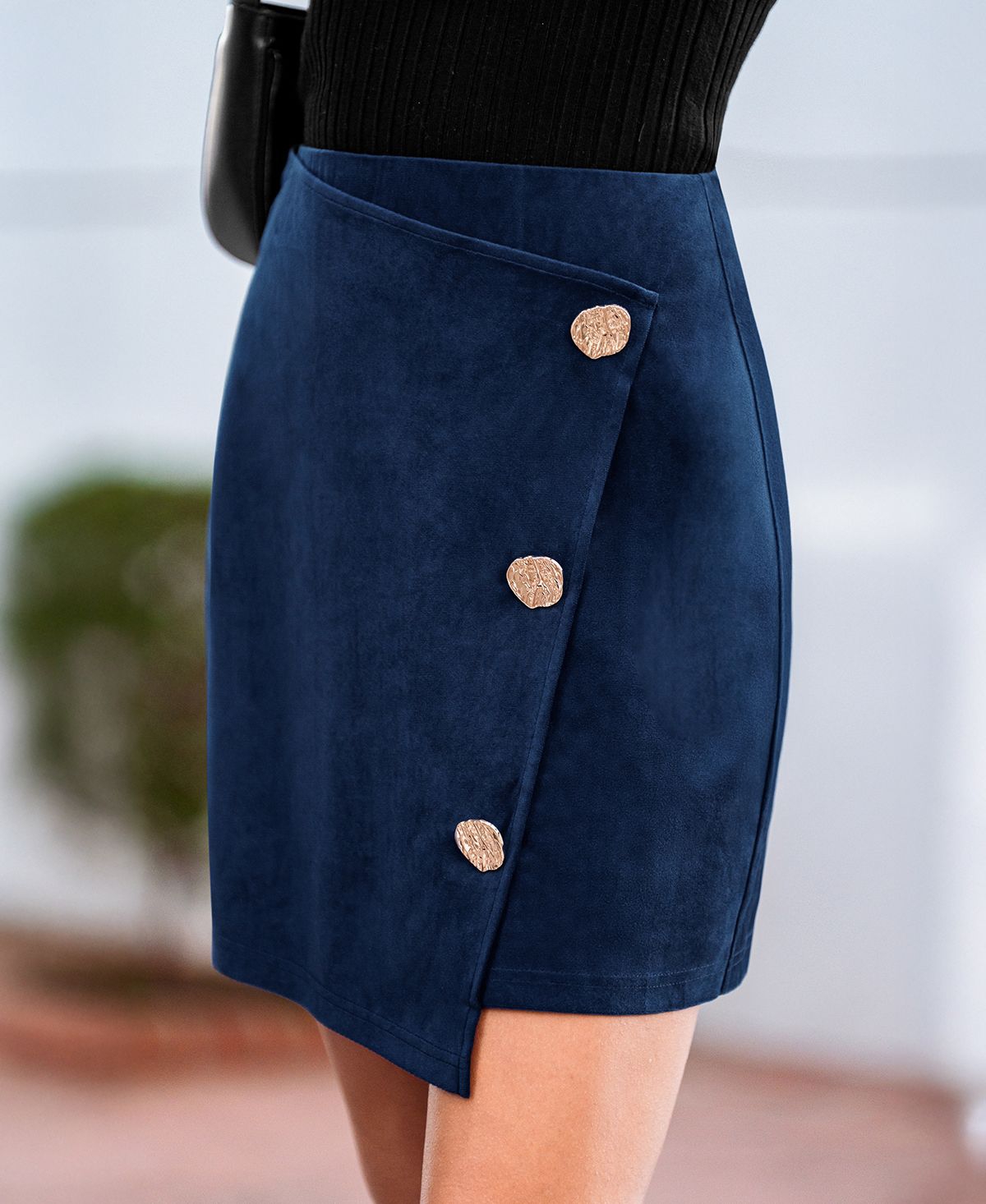 Cupshe Women's New Silhouette Blue Mini Skirt