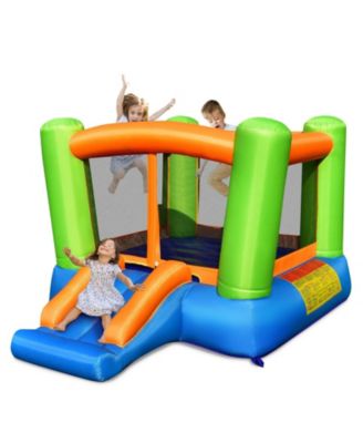 Kids Inflatable Bounce House for Indoor and Outdoor Play without Blower