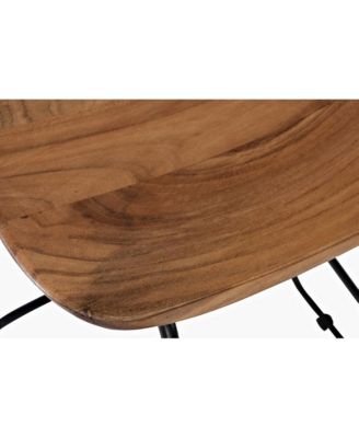 Nature's Edge Solid Acacia Four Piece 72" Counter Height Dining Set