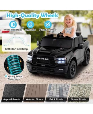 24V 2 Seater Ride on Truck w/Remote Control 3 Speeds Bluetooth LED Headlight