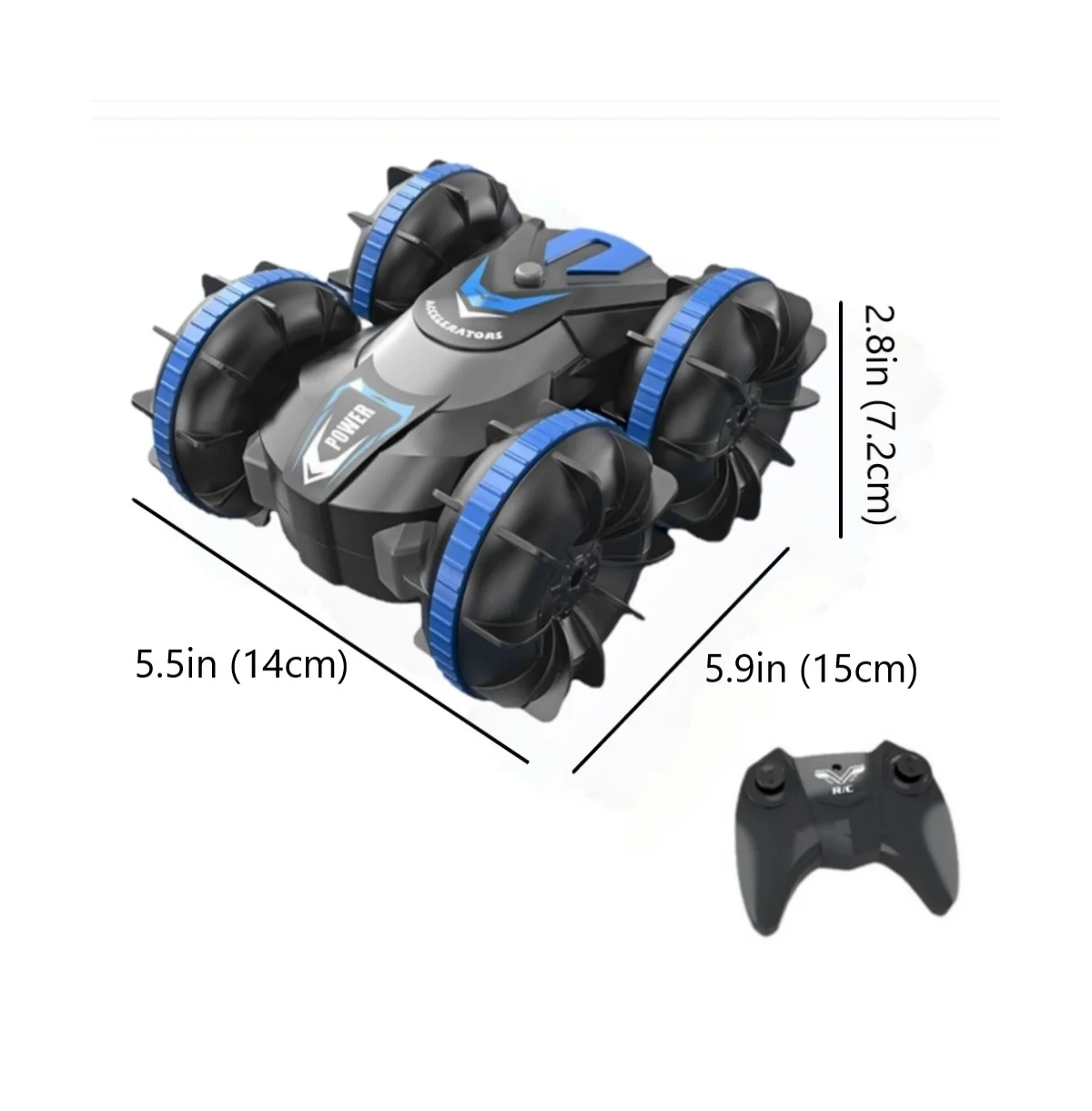 Cowin Remote Control Car Racing Stunt Car Rc Truck Toys High Speed for Kids 8-12 Xmas Gifts