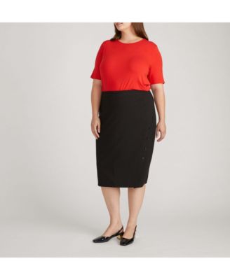Plus Size Anya Ponte Skirt