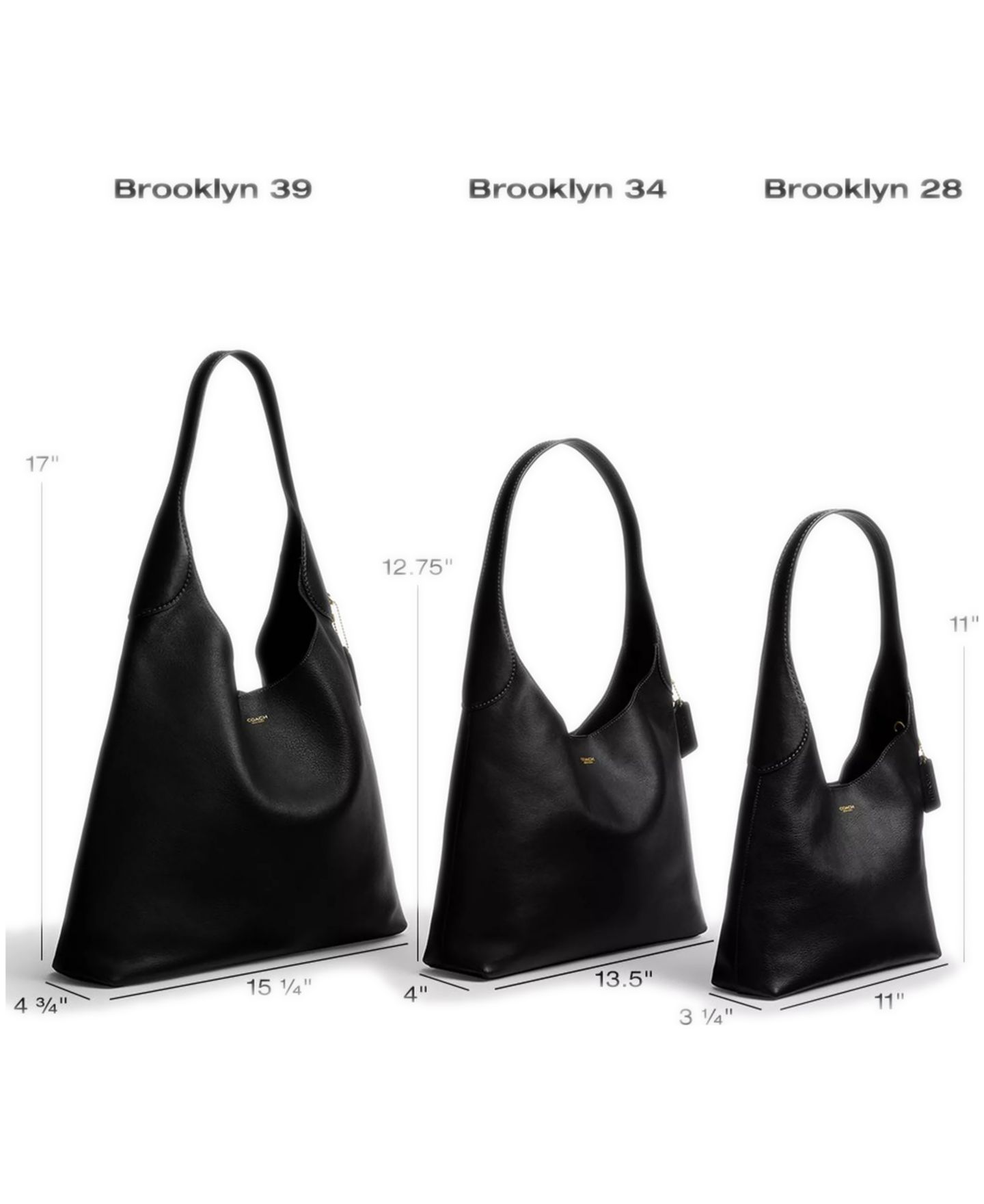 Женская сумка COACH Brooklyn Medium Suede Shoulder 28, цвет: Латунный / Шоколадный — фото 10
