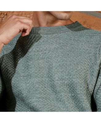 Men's Geo-Jacquard Knit Pullover Sweater