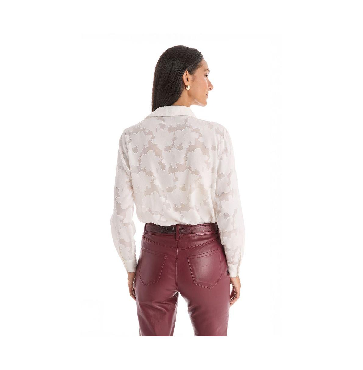 The Noli Shop Women's Stelle Button Up - Rose