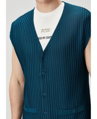Women's Men's Relaxed-Fit Sleeveless Knit Sweater Vest