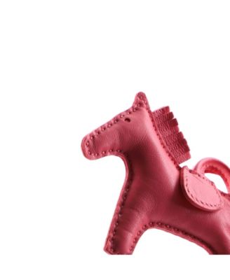 Pre-Owned HERMES PM Mono-Tone GriGri Rodeo Bag Charm Leather