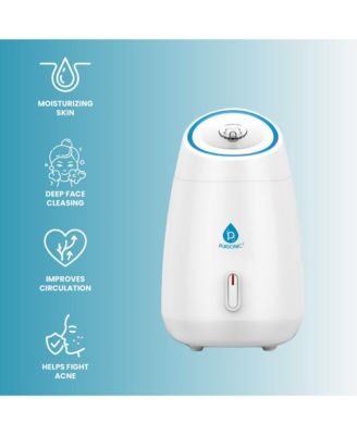 Glow & Renew Skincare Bundle: Facial Steamer, 7-in-1 LED Light Therapy Device & Vitamin C 20% Serum