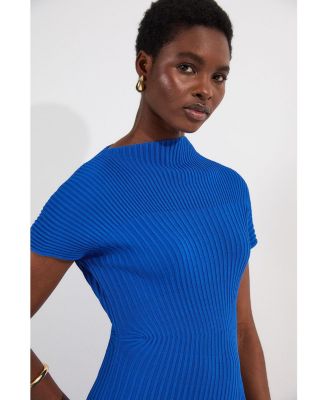 Women's Stitch Detail Knit Midi Dress