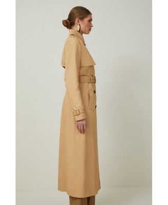 Women's Tailored Classic Belted Trench Coat