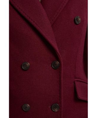Women's Wool Double Breasted Midi Coat