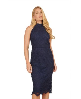 Women's Lace Halter Neck Dress