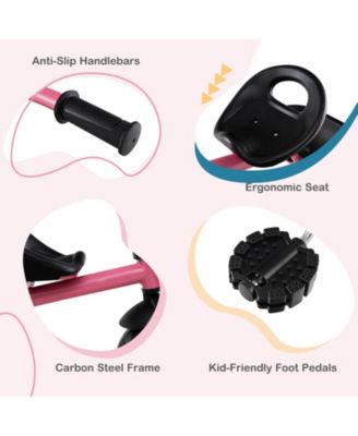 Toddler Tricycle with Adjustable Seat and Storage Baskets for 1.5-5 Years Old