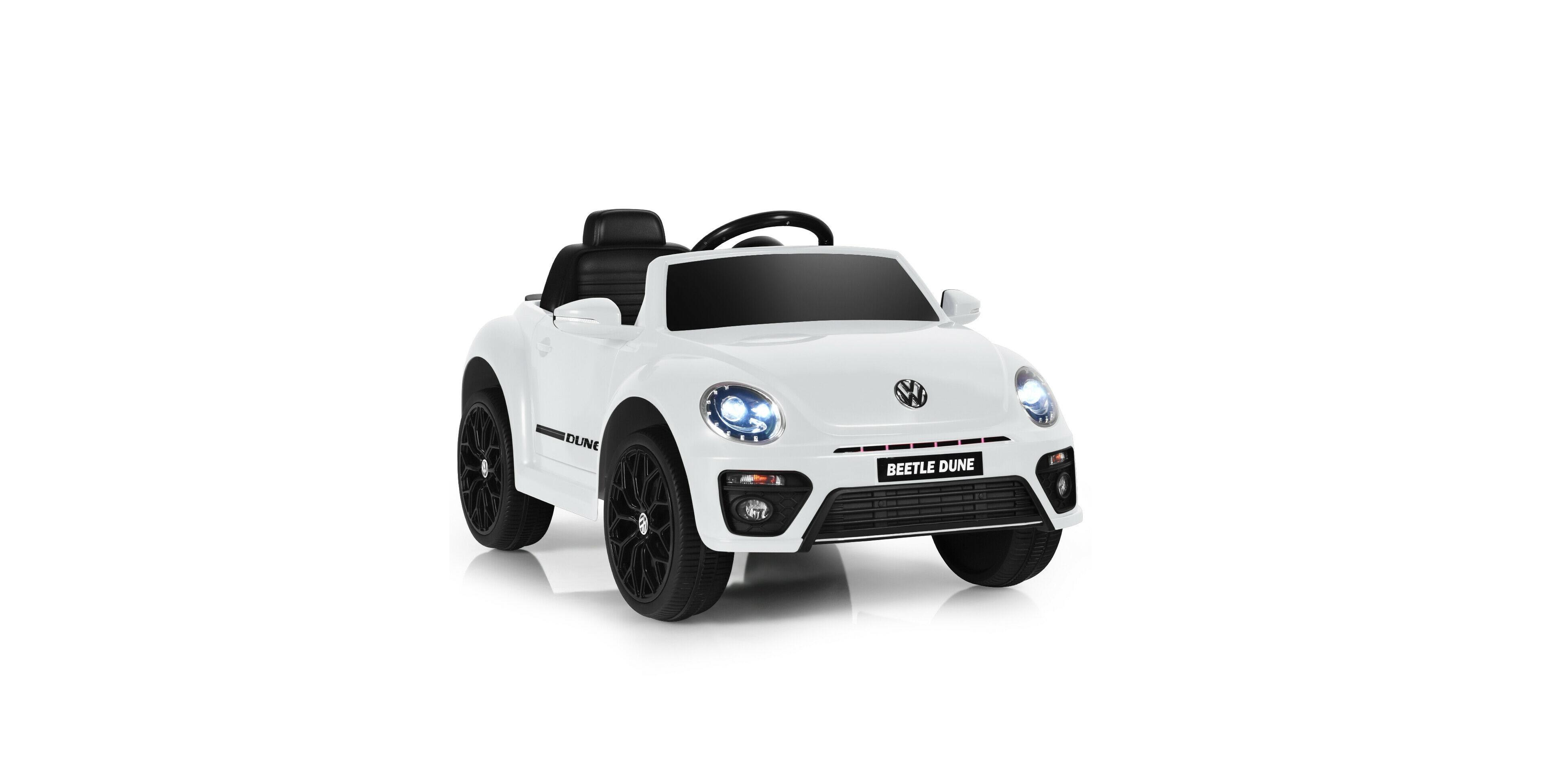 Sugift Volkswagen Beetle Licensed Remote Control Ride-On Car, 66 lb Capacity, Ages 3-8