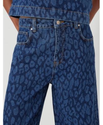 Women's Cropped Bree Horseshoe Barrel Leg Jeans