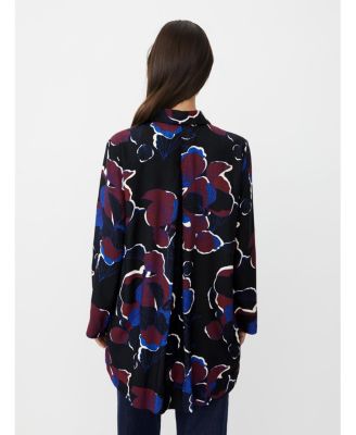 Women's Grivon Collared Long Sleeve Floral Tunic