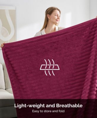 Ultra Plush Raschel Mink Blanket, Queen/King