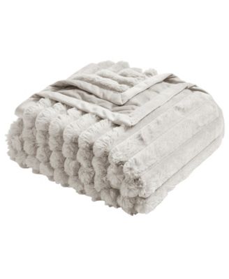 Ultra Plush Raschel Mink Blanket, Twin/Full