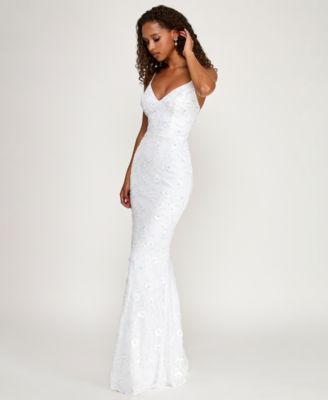 Juniors' Sequin Long Mermaid Gown, Created for Macy's