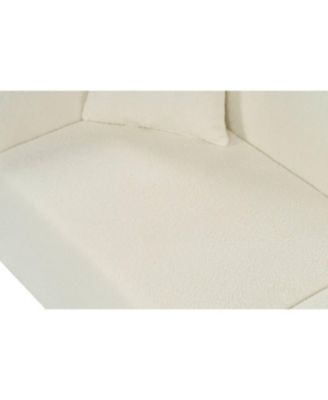 Streamdale 87" Curved Contemporary Beige Sofa: Plush, Streamlined, Durable - Stylish Living