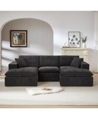 Streamdale Modern Chenille Cloud Sofa - Freely Combinable, Comfortable Living Room Furniture