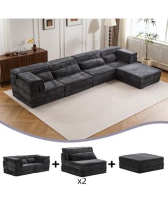 Compression Sofa, Convertible Floor Sofa Bed, Modular Sectional Sofa