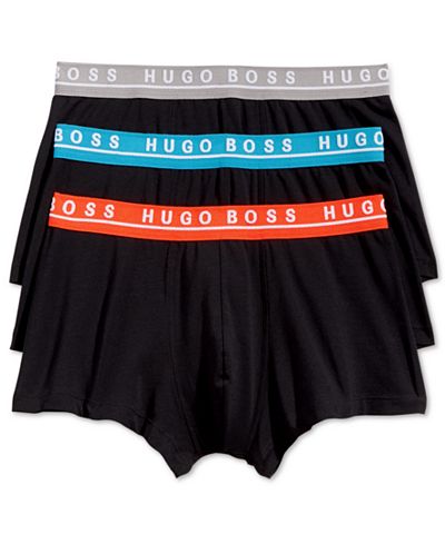 BOSS Men's Underwear 3 Pack Cotton Stretch Trunks