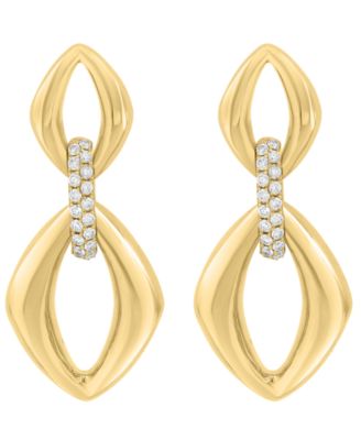 Diamond Earrings (1/3 ct. t.w.) in 14k Yellow Gold
