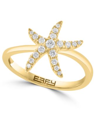 Diamond Ring (1/4 ct. t.w.) in 14k Yellow Gold