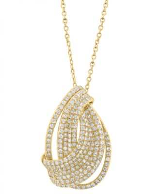 Diamond Pendant Necklace (5/8 ct. t.w.) in 14k Yellow Gold