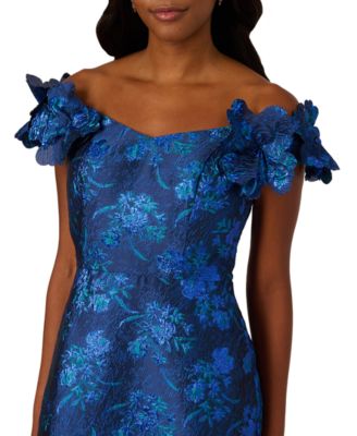 Women's Floral Off-The-Shoulder Gown