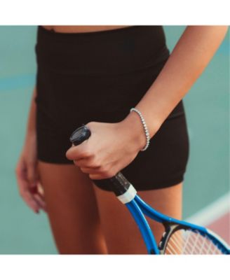 Gradual Size Gemstone Sterling Silver Tennis Bracelet