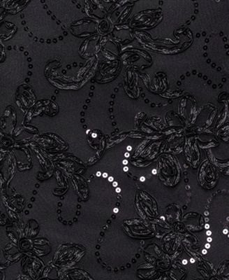 Petite Sequin Detail Halter Neck Long Dress