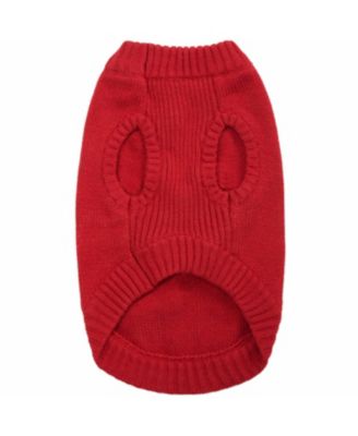 Pom-Pom Heart Dog Sweater