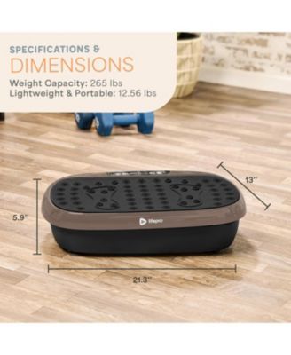 HexaPlate Lite Vibration Plate Exercise Machine – Full Body Vibrating Platform for Lymphatic Drainage, Recovery & Muscle Toning