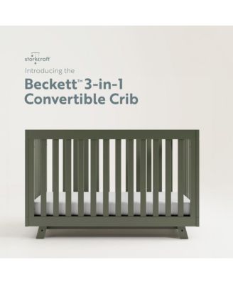 Beckett 3-in-1 Convertible Crib (Olive)