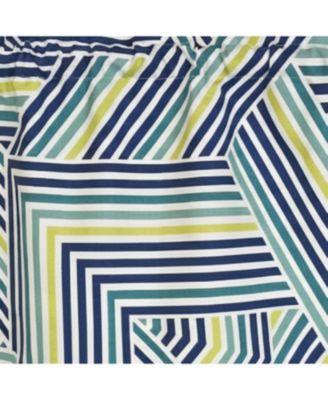 100% Cotton High Quality Bypass Tailored Window Valance with 1.5" Rod Pocket 50" W X 12" L Multi