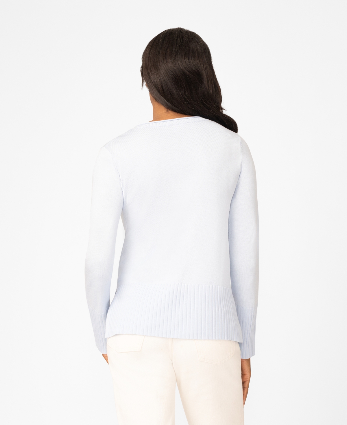 Melissa Paige Women's V-Neck Wide-Hem Wide-Cuff Sweater