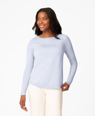 Women's Boat Neck Long-Sleeve Sweater