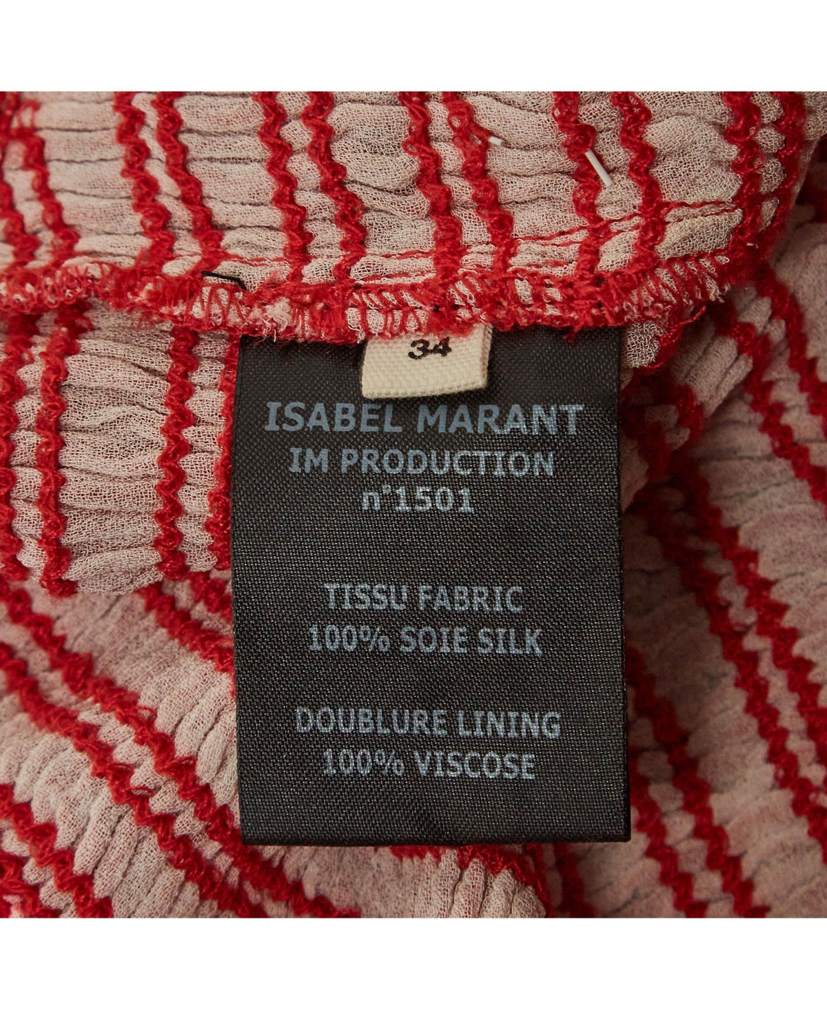 Pre-Owned Isabel Marant Women's Red Smocked Zelia Mini Skirt