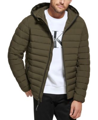 Men's Hooded & Quilted Packable Jacket