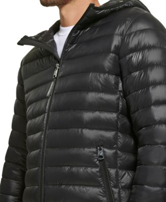 Men's Hooded & Quilted Packable Jacket