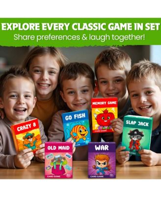 Crazy 8 Card Games for Kids  Fun Family Game with Cute Animals, Playdates, Family Time