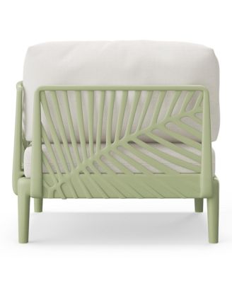 Modern Outdoor Polypropylene Resin Right Arm Facing Deep Seating Sectional Chair