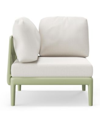 Modern Outdoor Polypropylene Resin Deep Seating Sectional Corner Chair